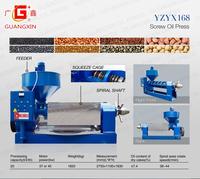 YZYX168 Guangxin Nieuwe Hoge Stijfheid Commerciële Koude-Warm Persmachine 830kg/u Capaciteit Koolstofstaal Sesam Kokos Amandel