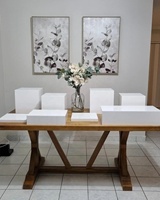 Iangel Support d'Exposition en Acrylique Carré à 5 Faces Couleur Personnalisée, Cubes Emboîtables pour Buffet, Présentoirs Alimentaires en Acrylique pour Usage Domestique ou Mariage