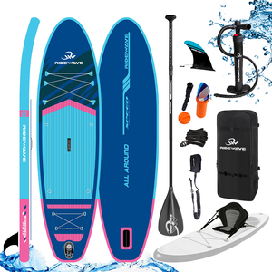 Ridewave <span class=keywords><strong>2025</strong></span> Hot Bán <span class=keywords><strong>Inflatable</strong></span> đứng lên tàu chèo thuyền OEM ODM tùy chỉnh thả khâu sup ván lướt sóng nhà máy bán buôn supboard - Product Image 1