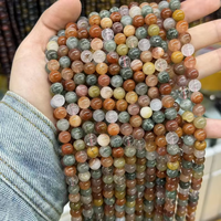 Perles rondes en pierres précieuses naturelles en vrac, 4mm-12mm, Agate Paon, perles en vrac, brin de 15 pouces pour la production d'accessoires de bijouterie