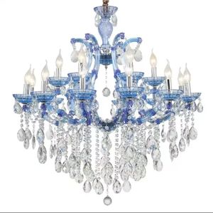 New Design Cafe Ktv Club Colored Raindrop Crystal Glass Beads Chandelier Ceiling <b>Light</b> for Sale - Product Image 6