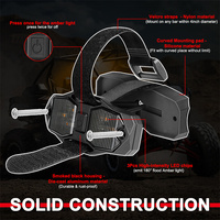 Plafonnier intérieur de voiture 12V de 4 pouces, compact, couleur jaune ambre chaud, pour camions tout-terrain, pick-up, SUV, VR, UTV