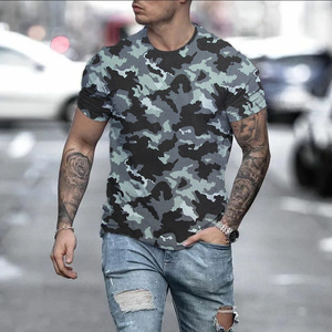 <span class=keywords><strong>Wan</strong></span> Hombres Tallas grandes Negro Blanco Camuflaje Impresión 3D Camisetas Unisex Multi Diseño Camuflaje Imprimir 3D camiseta - Product Image 3
