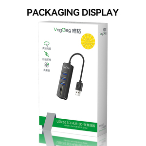 Hub <span class=keywords><strong>USB</strong></span> 2.0 VegGieg 8 in 1 all'ingrosso con lettore di schede <span class=keywords><strong>SD</strong></span> TF, adattatore <span class=keywords><strong>convertitore</strong></span> multiporta <span class=keywords><strong>USB</strong></span> per laptop e PC - Product Image 6