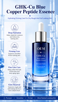 Sérum Visage au Cuivre Peptidique GHK-Cu Anti-Âge, Anti-Rides, Réparateur de Ridules, Hydratant et Repulpant, Logo Personnalisé