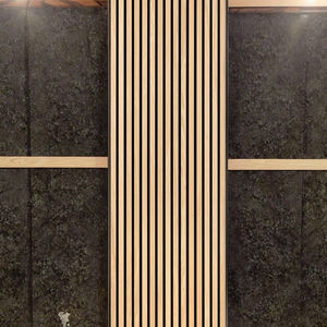 Design moderno Akupanel Studios legno/poliestere materiale fonoassorbente naturale <span class=keywords><strong>rovere</strong></span> impiallacciatura MDF/doghe solide 3D modello Design - Product Image 1