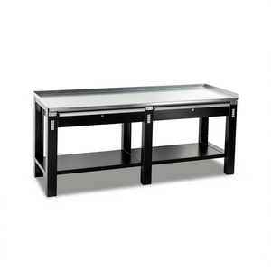 Plan de travail en acier 506 TAC, plateau de 72 po x 30 po avec étagères de rangement pour usage en atelier - Product Image 2