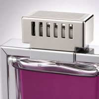 Diffuseur de parfum pour voiture FTQS, bouteille en verre avec cadre métallique, parfum pour voiture, étiquette privée OEM, longue durée, cadeau automobile