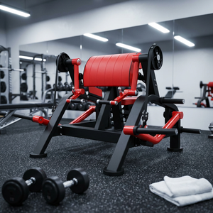 Banco de pesas plano olímpico de acero curvado de una pieza para gimnasio comercial, máquina de levantamiento de pesas con barra - Product Image 3