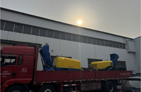 Pompe à mortier semi-sèche Minle ML837 à moteur diesel, trémie 5 m³/h, machine à plâtrer haute efficacité, portée verticale 150 m pour la construction