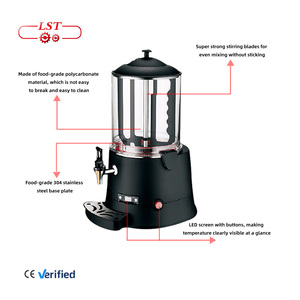 Lst Nhà Máy Giá CE Được Phê Duyệt 5L/10L Công Suất <span class=keywords><strong>Hot</strong></span> Sô Cô La Dispenser Máy Thương Mại Nhà Sử Dụng Cho Sô Cô La Nóng Làm Sữa - Product Image 5