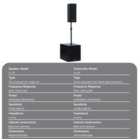 Sistema de Altavoces Profesional de Doble Columna de 8 Pulgadas con Subwoofer Activo de 18 Pulgadas para Conciertos, Fiestas y Clubes