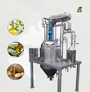 High quality essential oil vacuum extractor distillation extraction equipment for sale