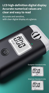TTE01716 Tester Alcolometrico Misuratore portatale di precisione con Luce Rossa e <span class=keywords><strong>Blu</strong></span> , Ricaricabile USB - Product Image 6