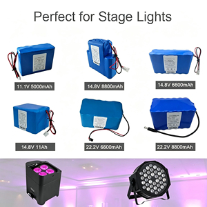 Baterai Lithium 12V, Paket Baterai Lithium-ion 18650 Isi Ulang 2-20Ah, 1000 Siklus, -20~60 ℃   untuk Peralatan Audio & Robot - Product Image 3
