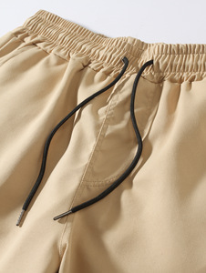 กางเกงขาสั้นผ้าทอเชือกผูกแบบลำลองสำหรับผู้ชายเล่นกีฬาฤดูร้อน - Product Image 6