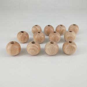 Perle in Legno di Faggio di Grado Alimentare da 14mm per Giocattoli Sensoriali Morbidi e Massaggiagengive con Clip per Ciuccio per Neonati - Product Image 6