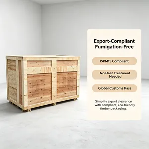 Quick Assembly Fumigation Free Wooden <b>Crate</b> Automation Production Line Equipment Ocean Container Loading Transport Case - Product Image 1
