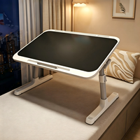 Table pliante réglable pour lit, bureau d'étudiant, lampe de bureau, table d'étude pour baie vitrée, chambre à coucher, petit bureau de chevet