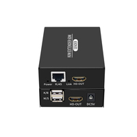 HD HDTV 60M KVM USB 1080p Extender con POE Power Over Cat6 Cat5e Ethernetcable para ratón y teclado