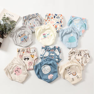 กางเกงฝึกการขับถ่ายสำหรับเด็ก 2 ชิ้น ซึมซับเร็ว ผ้าฝ้าย สำหรับเด็กผู้หญิงและเด็กผู้ชาย - Product Image 1