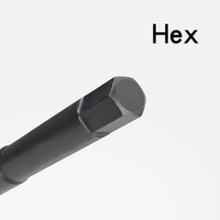 Douille hexagonale longue de 1/2 pouce, 150 mm, phosphate noire, douille Allen pour clé à chocs, outil pneumatique H5 H6 H8 H10 H12 H14
