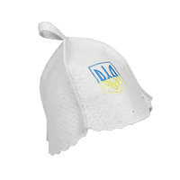 Gorro de Sauna de Lana Natural Personalizado al por Mayor, Gorro de Lana Pura para Spa, Baño de Vapor y Banya Tradicional