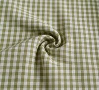 Tissu de chemise en coton biologique 100% écologique, teint en fil, respirant et léger