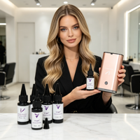 Kit d'extension capillaire V-Light en gros directement de l'usine, ensemble d'outils capillaires légers et sans couture à lumière UV pour salons de beauté