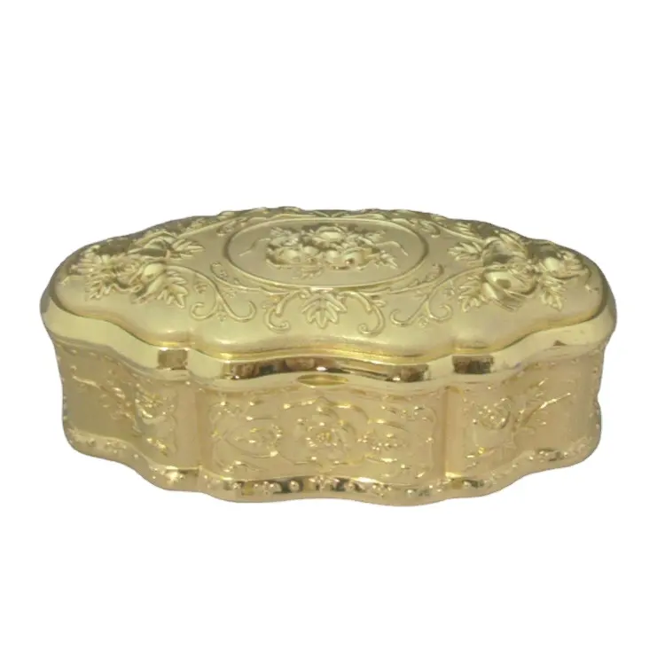 Home decoration wholesale gold jewelry box / wedding gift box / collection box