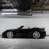 Jantes forgées monobloc personnalisées à blocage central, finition usinée argentée, 20, 21, 22 pouces, 5x130 pour Porsche 911 992 Turbo GT3 Taycan Panamera