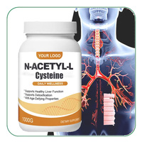 Capsules de N-acétylcystéine (NAC) en vrac, 600 mg, 1000 mg, avec logo personnalisé, marque privée, complément alimentaire pour le soutien immunitaire et énergétique