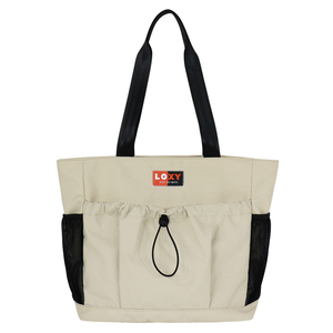 Custom Embroidery Logo Women Summer Autumn Winter <b>ZIPPER</b> POCKET Khaki <b>Nylon</b> <b>TOTE</b> <b>BAG</b> WATER RESISTANT Waterproof SENDA DESIGN - Product Image 1