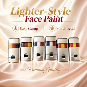 Bâton de peinture corporelle à base d'huile 3 couleurs, style allume-cigare, non toxique, pour Halloween, fêtes sportives, cosplay, maquillage du visage - Product Image 1
