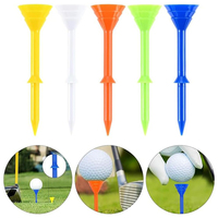 Tees de golf personnalisés OEM directs de l'usine de qualité supérieure durables T-shirt de golf en plastique avec logo imprimé en gros