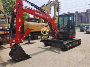 Miniexcavadora Yanmar VIO55-6 usada, de giro cero, 5.5 toneladas, original de Japón, excavadora pequeña para trabajos municipales y de jardinería. - Product Image 5