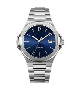 Montre automatique en argent de luxe pour homme, idéale pour les affaires et la mode, avec affichage de la date, vente en gros - Product Image 4
