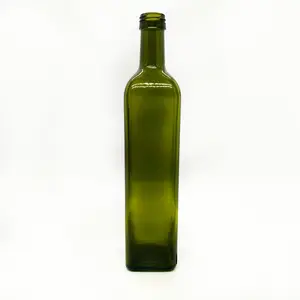 1 Liter 1000 ml Marasca-Öl flasche aus antikem grünem Glas mit 31,5mm BVP-Hals
