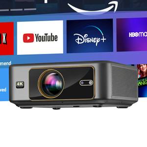 Proyector Android 2026, el Mejor, con Google, 1080p, 4K, 8K, LCD, Cine en Casa, Smart TV, Karaoke, Simulador de Golf, AUN U002 - Product Image 1