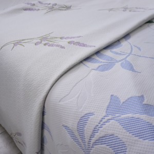 Top bán 320g hoa oải hương vải nệm vải mềm tùy chỉnh Jacquard vải dệt kim Quilting vải - Product Image 2