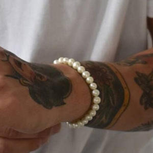 6mm8mm10mm erkek paslanmaz çelik inci bilezik yüksek kaliteli olmayan renk değiştiren moda bilezik erkekler ve kadınlar için - Product Image 2