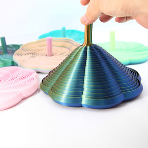 Nuovo Giocattolo Antistress Creativo da Scrivania <span class=keywords><strong>Frozen</strong></span> 3D Stampato in PLA, <span class=keywords><strong>Puzzle</strong></span> Cinetico a Forma di Torre di Ravanelli a Spirale, Gadget per Bambini e Adulti - Product Image 3