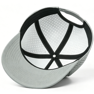 Casquette de baseball personnalisable à 5 panneaux avec broderie exquise, maille découpée au laser, unisexe, réglable, à fermeture snapback - Product Image 4