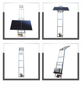 Pengangkat Panel surya kustom tinggi 30 Meter pengangkat kerekan elektrik <span class=keywords><strong>Platform</strong></span> pengangkat tangga dengan kapasitas kuat 300KG - Product Image 3