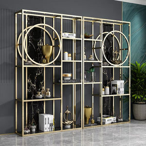 Installation facile, luxe minimaliste, modulaire, personnalisé, porte à vin en verre mural en aluminium doré à LED, <span class=keywords><strong>bar</strong></span>, cave à domicile - Product Image 5