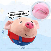 Jouet en peluche interactif électronique drôle de cochon Balles rebondissantes pour animaux de compagnie