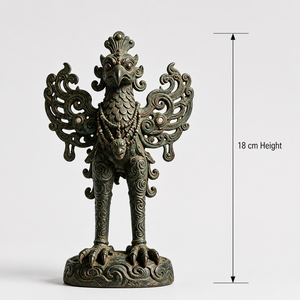 Figura Coleccionable <span class=keywords><strong>de</strong></span> Arte <span class=keywords><strong>de</strong></span> Metal Fundido en 3D del Totem Cultural del Pájaro Divino del Antiguo Reino Qiang, Guardián Sagrado - Product Image 5
