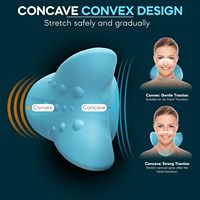 Dispositif de traction cervicale, relaxant pour le cou et les épaules, correcteur de colonne vertébrale, oreiller de stretching pour le cou, masseur pour soulager les douleurs cervicales