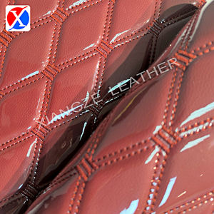 Nouveau tissu décoratif en <span class=keywords><strong>cuir</strong></span> imperméable anti-salissure 2025, design géométrique, doublure matelassée, <span class=keywords><strong>simili</strong></span> <span class=keywords><strong>cuir</strong></span> <span class=keywords><strong>matelassé</strong></span> - Product Image 2