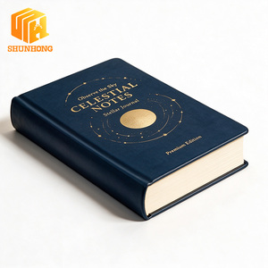 Impresión de Libros de Tapa Dura con Lámina Dorada Personalizada, Cosidos a Mano, Papel Especial con Lámina Dorada, Libros de Tapa Dura Celestiales - Product Image 2